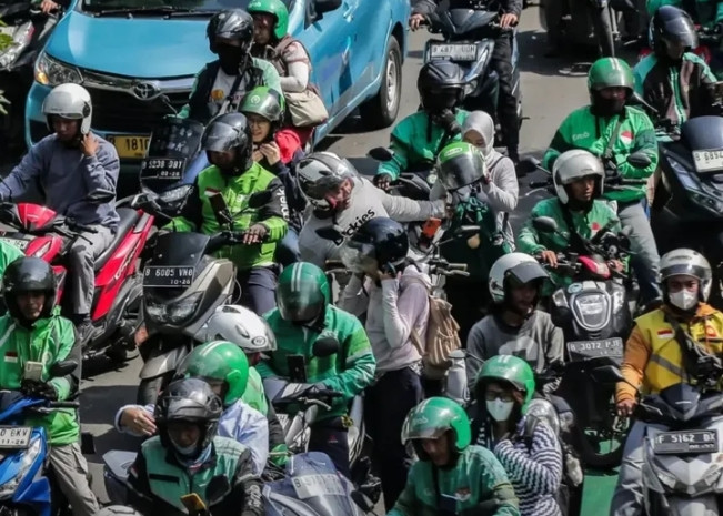 Ilustrasi driver ojek online (ojol). [Instagram]